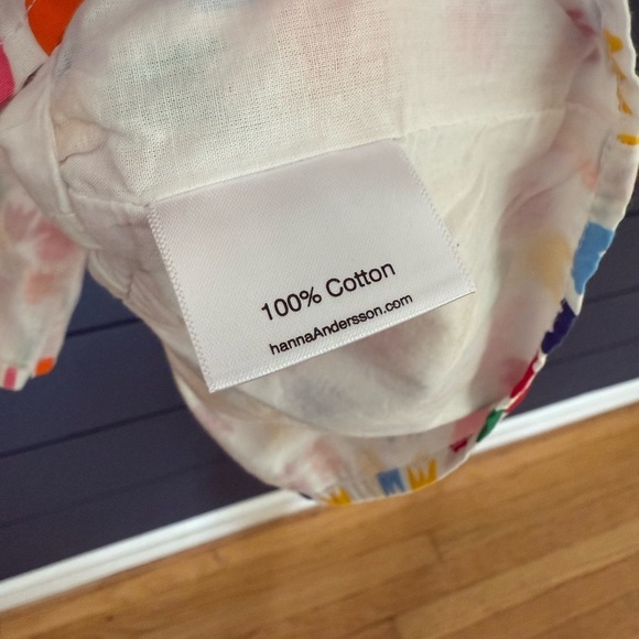 HANNA ANDERSON GIRLS FLOUNCED POPOVER FLORAL WHITE/MULTICOLOR US 10 NWT $42 - Picture 4 of 4